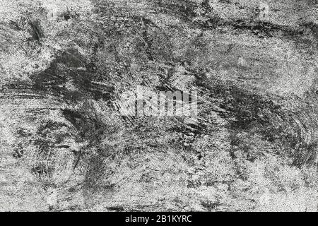 black and white painted the old concrete wall. background and texture. Stock Photo