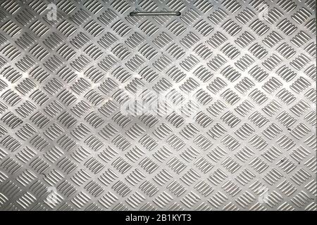 hard chrome diamond plate pattern for backgorund and texture. material design Stock Photo