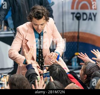 Singer Harry Styles Greets Fans Before Performing Live On Nbc’s Today 