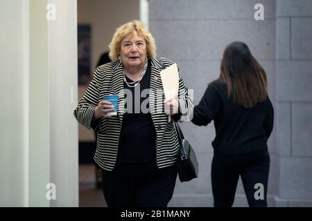 Washington, DC, USA. 26th Feb, 2020. United States Representative Zoe Lofgren (Democrat of California) walks to the weekly U.S. House Democratic caucus meeting at the United States Capitol in Washington, DC, U.S., on Wednesday, February 26, 2020. Credit: Stefani Reynolds/CNP | usage worldwide Credit: dpa/Alamy Live News Stock Photo