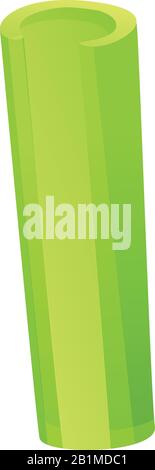 Celery tube icon. Cartoon of celery tube vector icon for web design isolated on white background Stock Vector