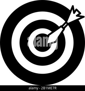 target and arrow on white background vector illustration design Stock Vector