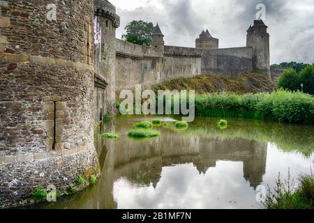 Vacation in france french normandy province castle and ruins Stock Photo