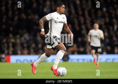 London, UK. 26th Feb, 2020. Ivan Cavaleiro of Fulham in action. EFL Skybet championship match, Fulham v Swansea City at Craven Cottage in London on Wednesday 26th February 2020. this image may only be used for Editorial purposes. Editorial use only, license required for commercial use. No use in betting, games or a single club/league/player publications. pic by Steffan Bowen/Andrew Orchard sports photography/Alamy Live news Credit: Andrew Orchard sports photography/Alamy Live News Stock Photo