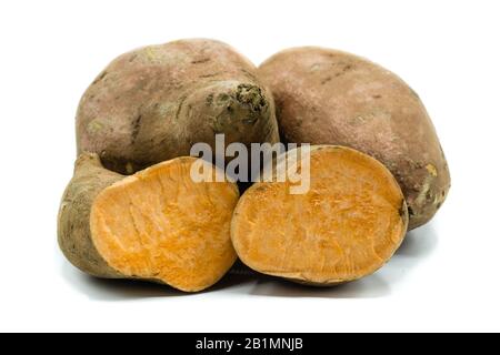 sweet potato isolated on white backgroundsweet potato isolated on white background Stock Photo