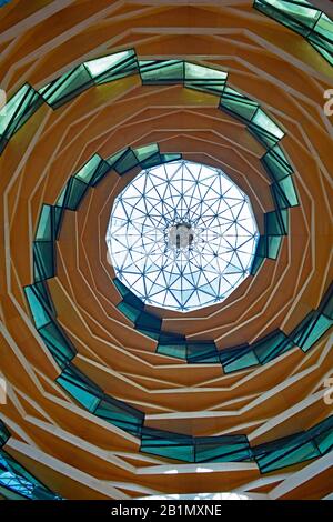 The dome of the 2015 modern mosque at Marmara University Faculty of Theology in Uskudar, Istanbul Stock Photo