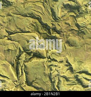 Mountains seamless texture Aerial view from air plane. 3d illustration background Stock Photo