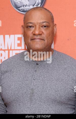 New York, NY, USA. 26th Feb, 2020. Laurence Fishburne at the photo call for the Broadway play American Buffalo at the Atlantic Theater Company on February 26, 2020 in New York City. Credit: Joseph Marzullo/Media Punch/Alamy Live News Stock Photo