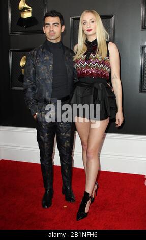 62nd Annual GRAMMY Awards Arrivals 2020 held at the Staples Center in Los Angeles California. Featuring: Sophie Turner, Joe Jonas Where: Los Angeles, California, United States When: 26 Jan 2020 Credit: Adriana M. Barraza/WENN Stock Photo