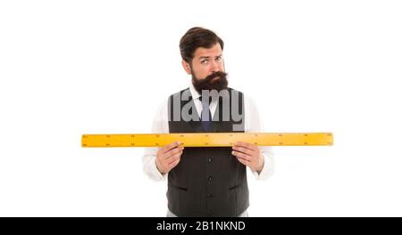 RULLER FOR MATHEMATICS AND GEOMETRY IN SCHOOL Stock Photo - Alamy