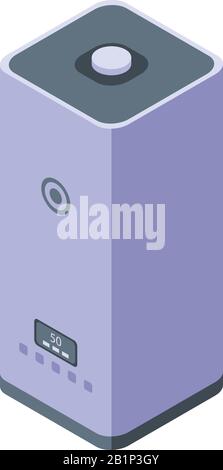 Humidifier icon, isometric style Stock Vector