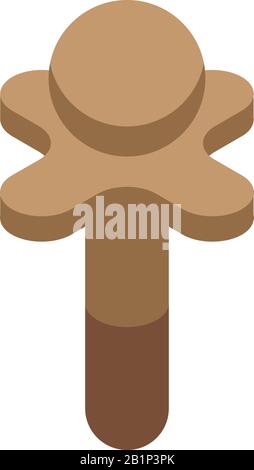 Cloves spice icon, isometric style Stock Vector