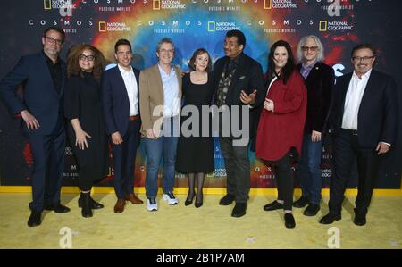 Westwood, Ca. 26th Feb, 2020. Producers, at National Geographic's 'Cosmos: Possible Worlds' Los Angeles Premiere at Royce Hall, UCLA in Westwood California on February 26, 2020. Credit: Faye Sadou/Media Punch/Alamy Live News Stock Photo