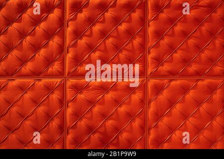 Wall with geometric pattern made from squares Stock Photo