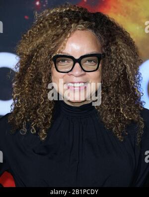Westwood, United States. 26th Feb, 2020. WESTWOOD, LOS ANGELES, CALIFORNIA, USA - FEBRUARY 26: Ruth E. Carter arrives at the Los Angeles Premiere Of National Geographic's 'Cosmos: Possible Worlds' held at Royce Hall at the University of California, Los Angeles (UCLA) on February 26, 2020 in Westwood, Los Angeles, California, United States. (Photo by Xavier Collin/Image Press Agency) Credit: Image Press Agency/Alamy Live News Stock Photo