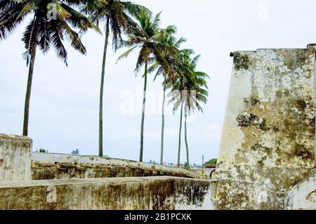 Elmina Castle tour with students and professor/author lecture, scenes from the castle and from the door of no return, Ghana Stock Photo