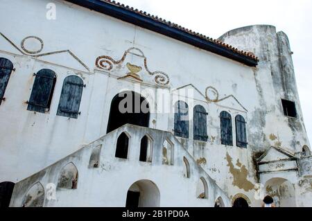 Elmina Castle tour with students and professor/author lecture, scenes from the castle and from the door of no return, Ghana Stock Photo