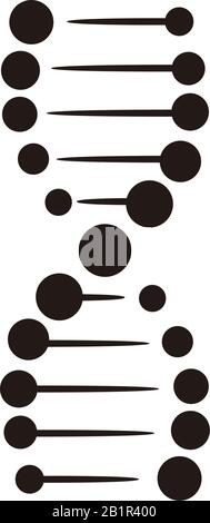 DNA Helix Icon vector illustration for graphic and web design. Stock Vector