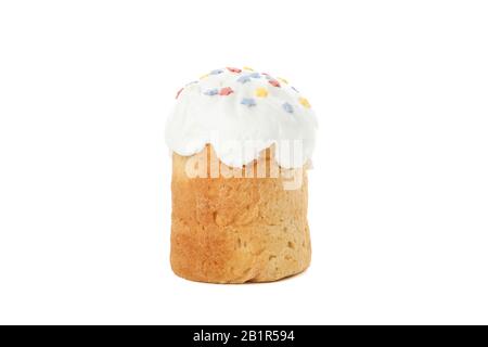 Easter cake with small stars isolated on white background Stock Photo