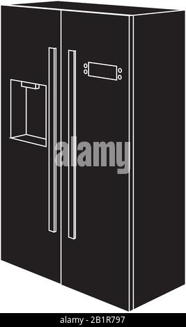 Refrigerator icon Stock Vector