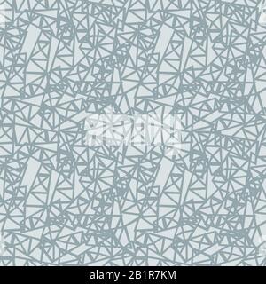 Modern textile design - geometric chaos seamless vector. Stock Vector