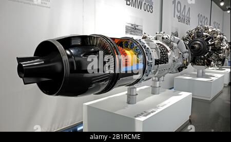 Aircraft engine by BMW 003 Stock Photo