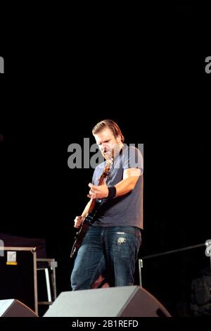 Mat Hill in live concert, Festival of Thau, Montbazin, Occitanie France Stock Photo