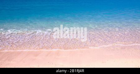 The red sand of Elafonisi beach. Crete, Greece Stock Photo