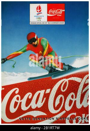 Pin’s Coca-Cola – Sponsor Olympique – Ski – Excellent état – Collection