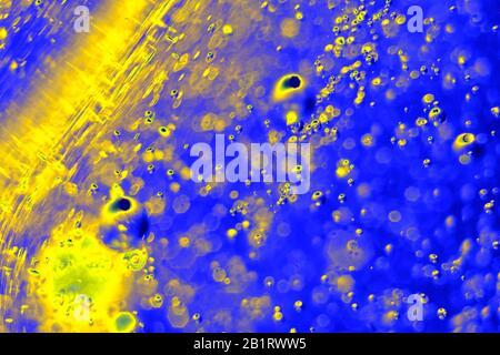 Science fiction abstract illuminated space in fusion. Stock Photo