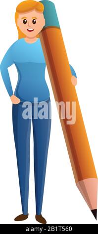 Blog editor icon. Cartoon of blog editor vector icon for web design isolated on white background Stock Vector