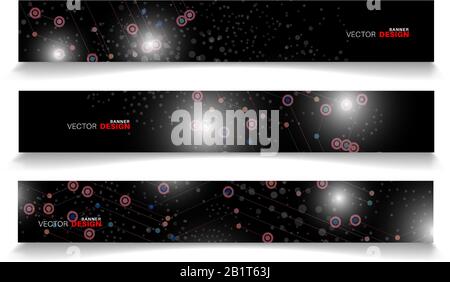 Vector banners arranged for your design, Abstract background illustration. Stock Vector