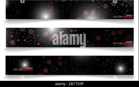 Vector banners arranged for your design, Abstract background illustration. Stock Vector