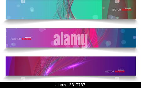 Vector banners arranged for your design, Abstract background illustration. Stock Vector