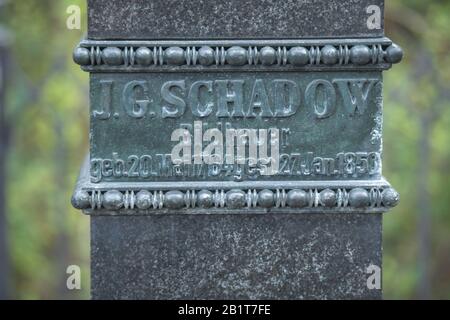 Grab Johann Gottfried Schadow, Dorotheenstädtischer Friedhof, Chausseestraße, Mitte, Berlin, Deutschland Stock Photo