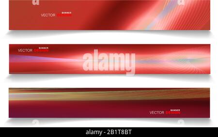 Vector banners arranged for your design, Abstract background illustration. Stock Vector