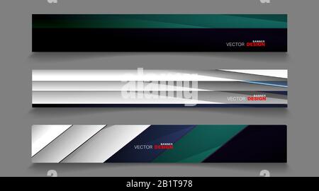 Vector banners arranged for your design, Abstract background illustration. Stock Vector