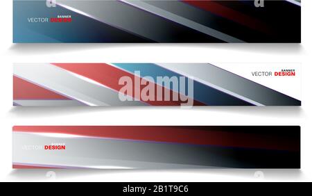 Vector banners arranged for your design, Abstract background illustration. Stock Vector