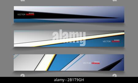 Vector banners arranged for your design, Abstract background illustration. Stock Vector