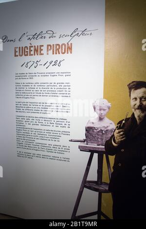 Eugène PIRON (1875-1928),french sculptor at Musée de l'Emperi in Salon-de-Provence Stock Photo