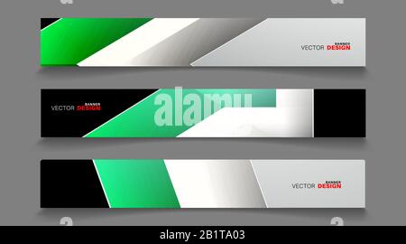 Vector banners arranged for your design, Abstract background illustration. Stock Vector