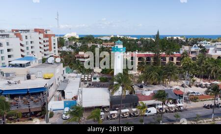 Punta Norte light house Isla Mujeres Mexico North America Stock Photo