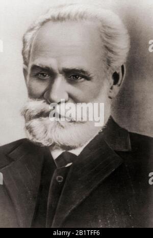 Portrait of Ivan Pavlov, the Russian physiologist, known for his ...