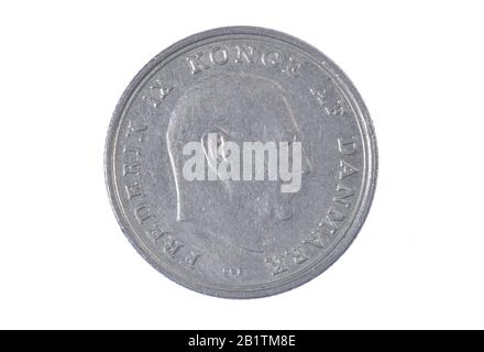 Geldmünze, 1 Krone, Dänemark Stock Photo