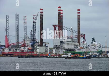 Damen Shipyards, Melissaweg, Amsterdam, Niederlande Stock Photo