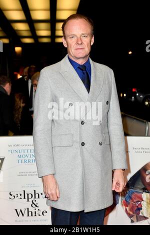 Alistair Petrie attending the Sulphur and White World Premiere held at the Curzon Mayfair in London. Stock Photo