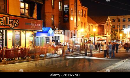 George street Nightlife in St John's, Newfoundland, Canada Stock Photo