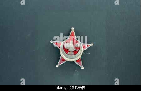 Battle of Gallipoli Turkish star badge in Canakkale legend promotion center. Gallipoli, Turkey Stock Photo