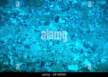 Marble turquoise blue background. A stone surface for decorative works Stock Photo