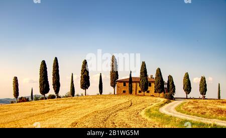 Countryhouse in Tuscany Stock Photo